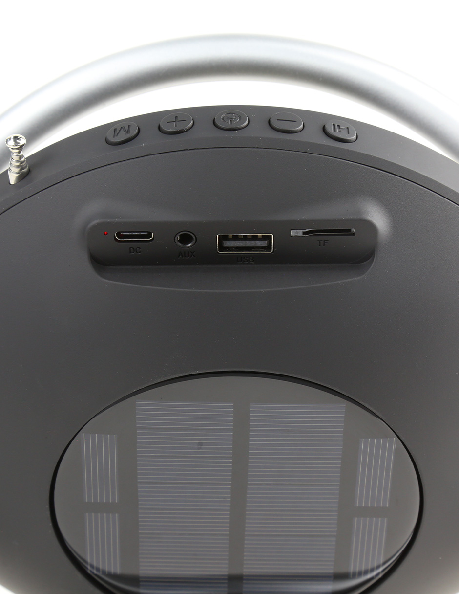 Foto 7 | Audio - Bocina Bluetooth Solar Portátil Con Luz Led Bocina Bluetooth Solar Portátil Con Luz Led – Ideal Para