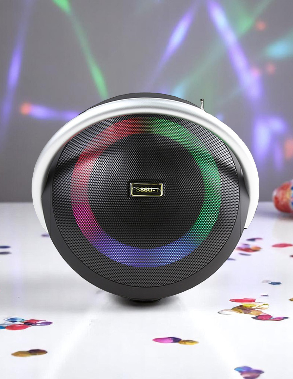 Foto 8 | Audio - Bocina Bluetooth Solar Portátil Con Luz Led Bocina Bluetooth Solar Portátil Con Luz Led – Ideal Para