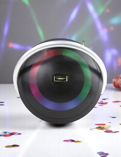 Foto 8 | Audio - Bocina Bluetooth Solar Portátil Con Luz Led Bocina Bluetooth Solar Portátil Con Luz Led – Ideal Para