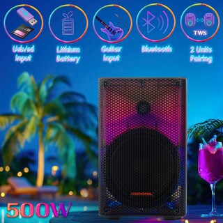 Foto 5 | Bocina Bluetooth Memorex 8 Pulgadas - Venta Internacional