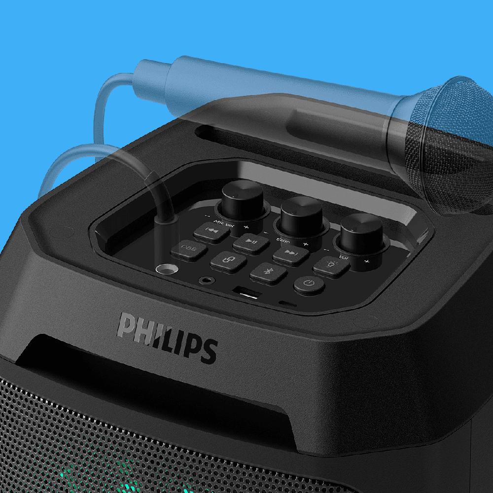 Foto 4 | Bocina Philips Party Speaker Bluetooth Con Entrada De Karaoke Con Efecto De Eco