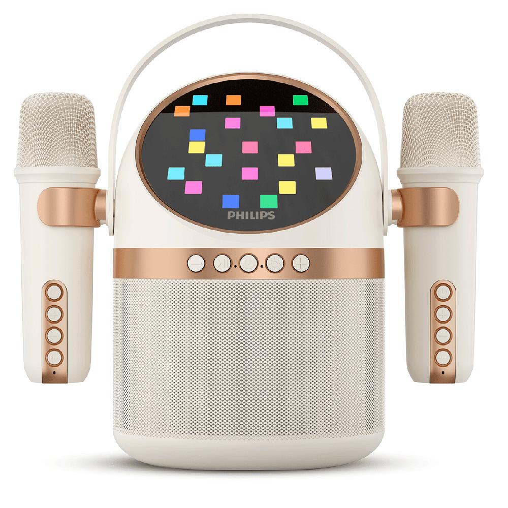 Foto 2 pulgar | Bocina Philips Wireless Portátil Speaker Bluetooth Con 2 Micrófonos Para Karaoke Y 6 Efectos Vocales
