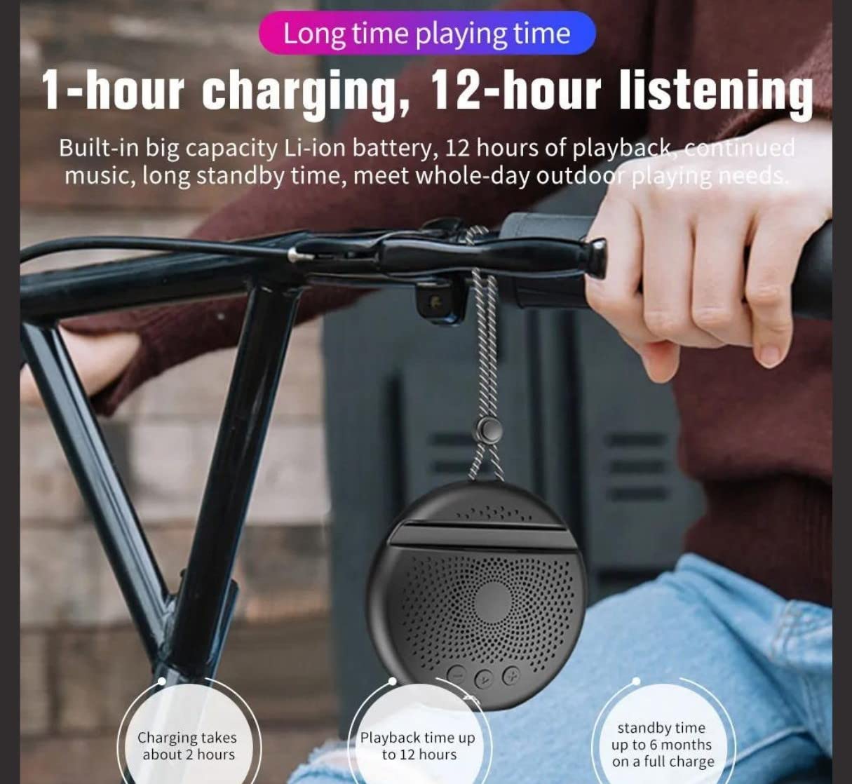 Foto 4 | Venta Internacional-altavoz Estéreo Bluetooth Inalámbrico A Prueba De Agua