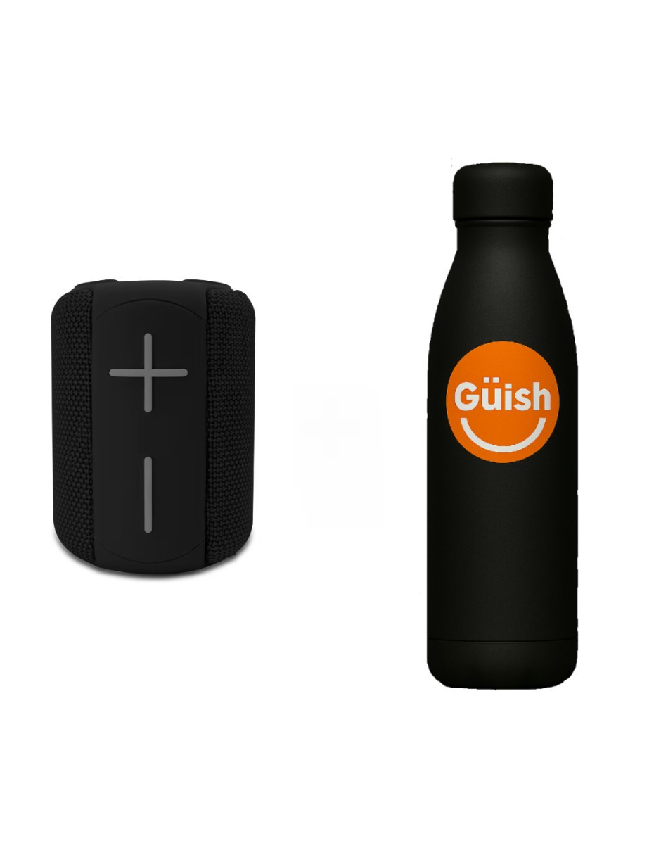 Moreka Bocina Bluetooth Negro+ Gratis Termo Güish De Regalo