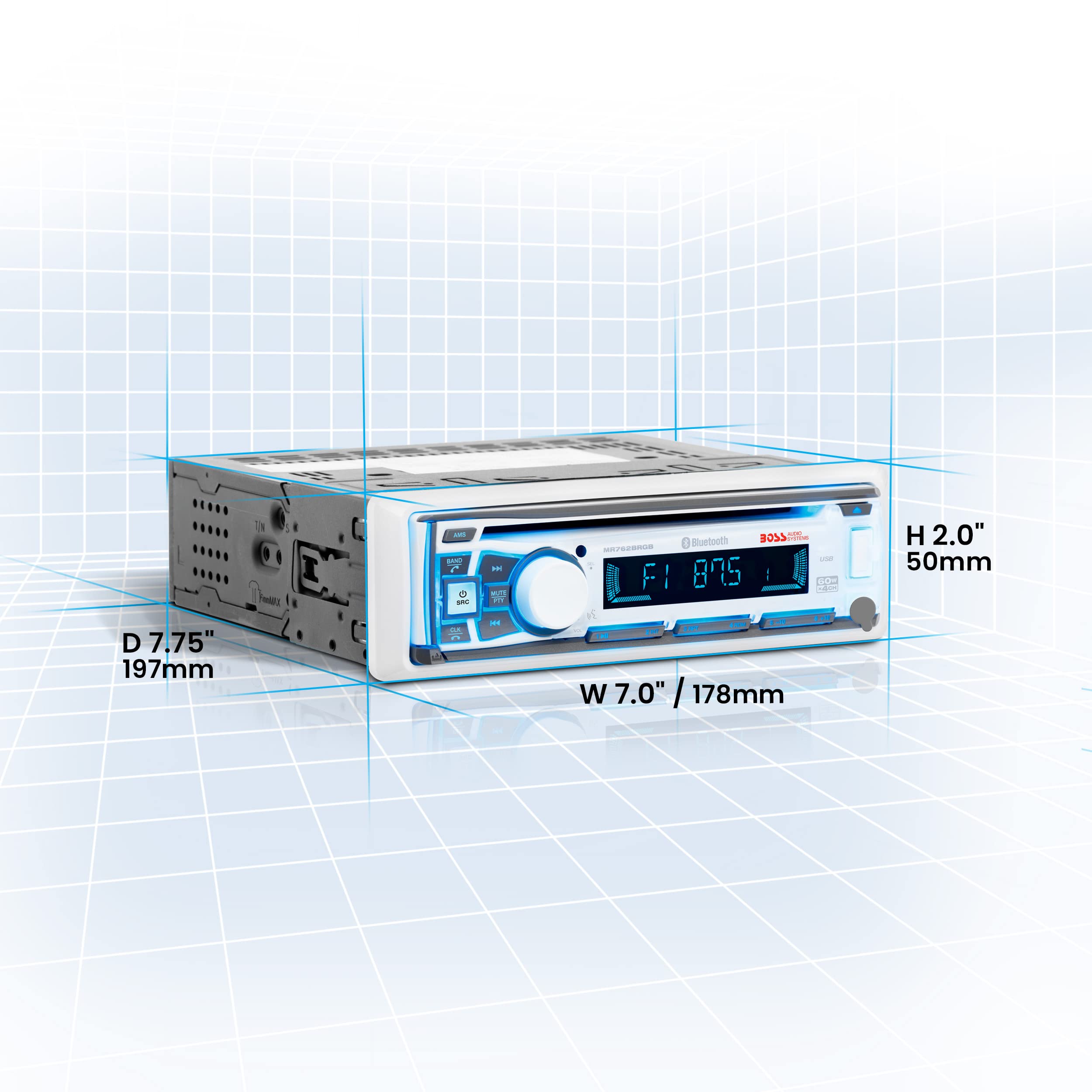Foto 6 pulgar | Sistemas De Audio Estéreo Boss Para Barcos Marinos Mr762brgb Bluetooth - Venta Internacional.
