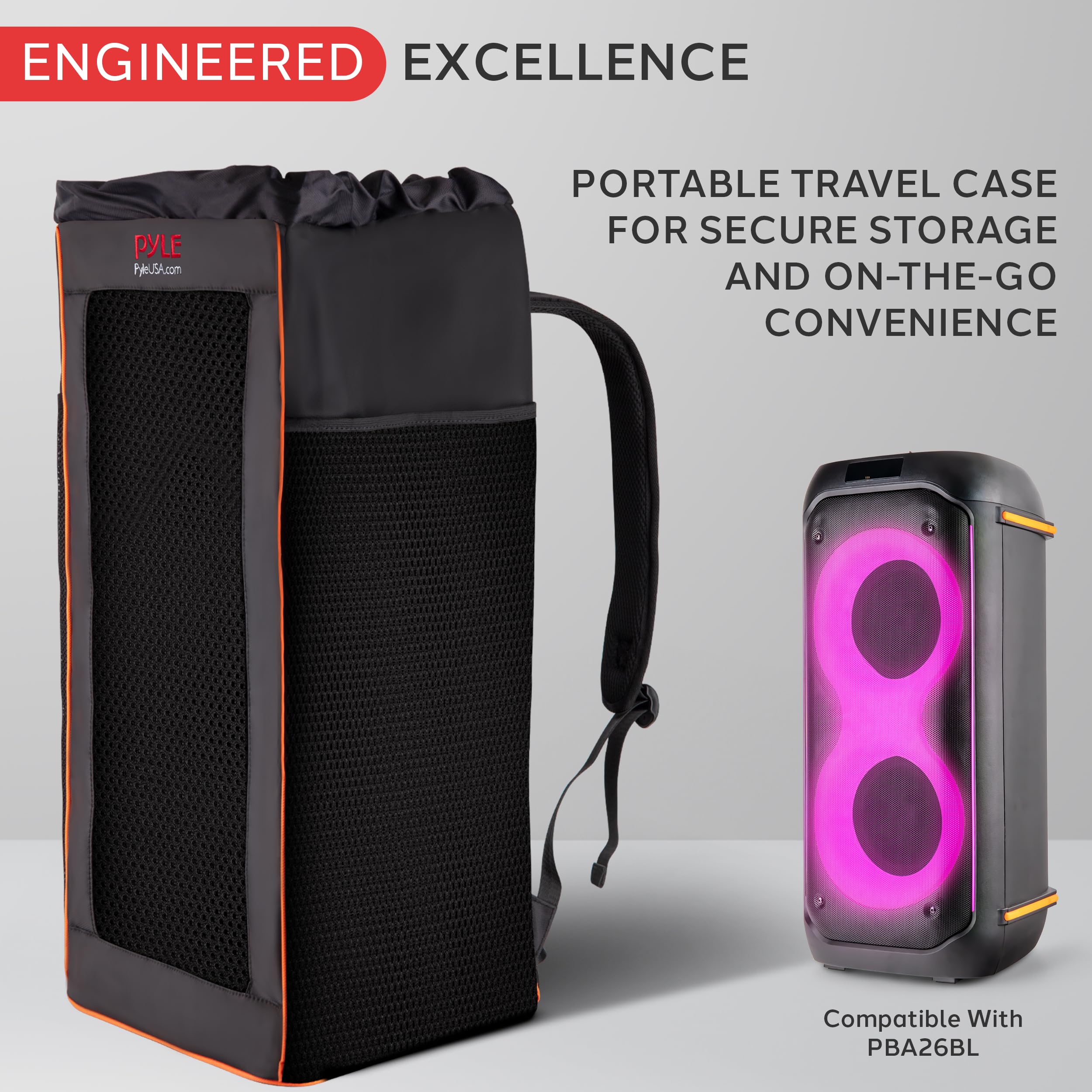 Foto 2 | Bolsa De Altavoz Pyle Portátil Impermeable Con Correas Ajustables - Venta Internacional.
