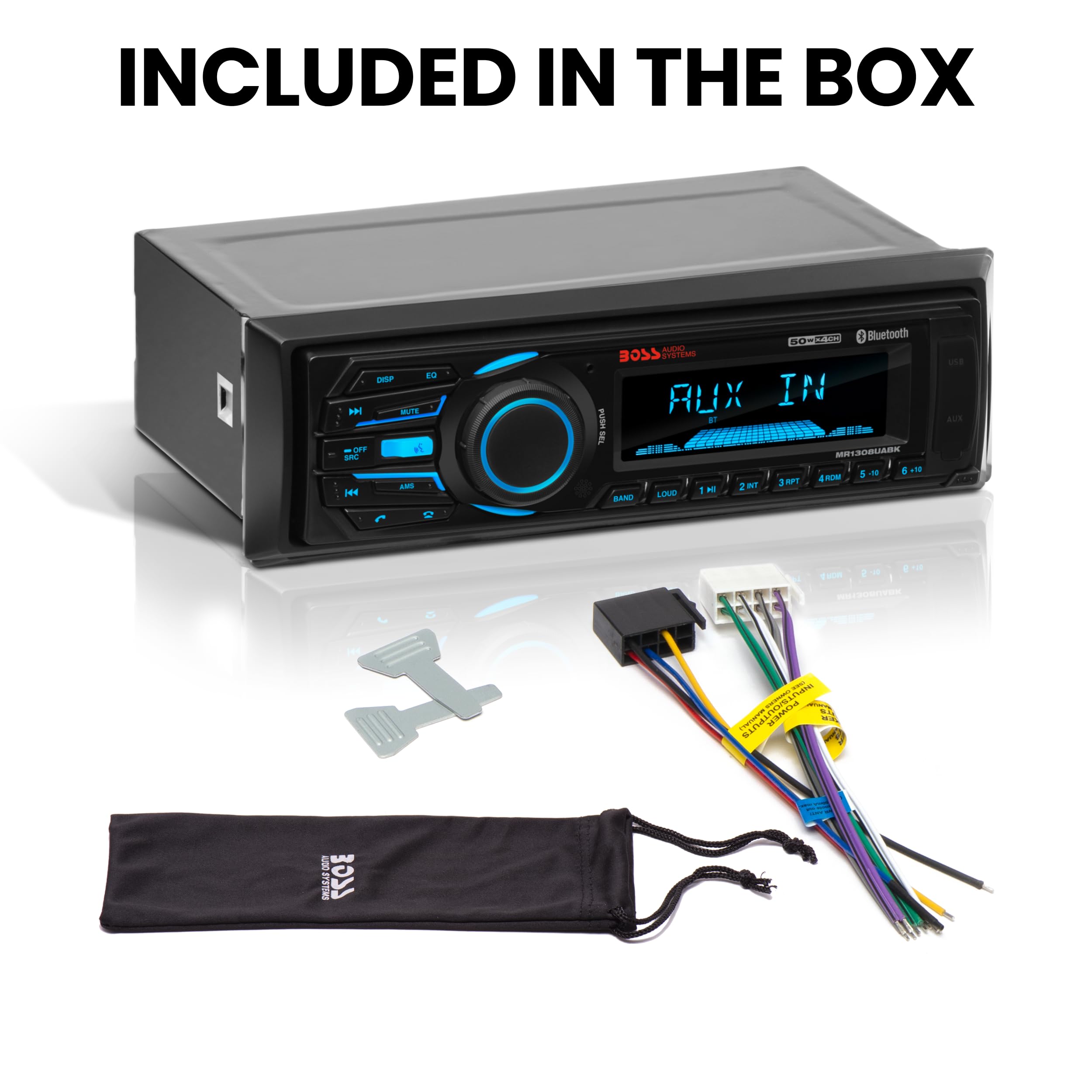 Foto 5 pulgar | Sistemas De Audio Estéreo Boss Para Barcos Marinos Mr1308uabk Bluetooth - Venta Internacional.