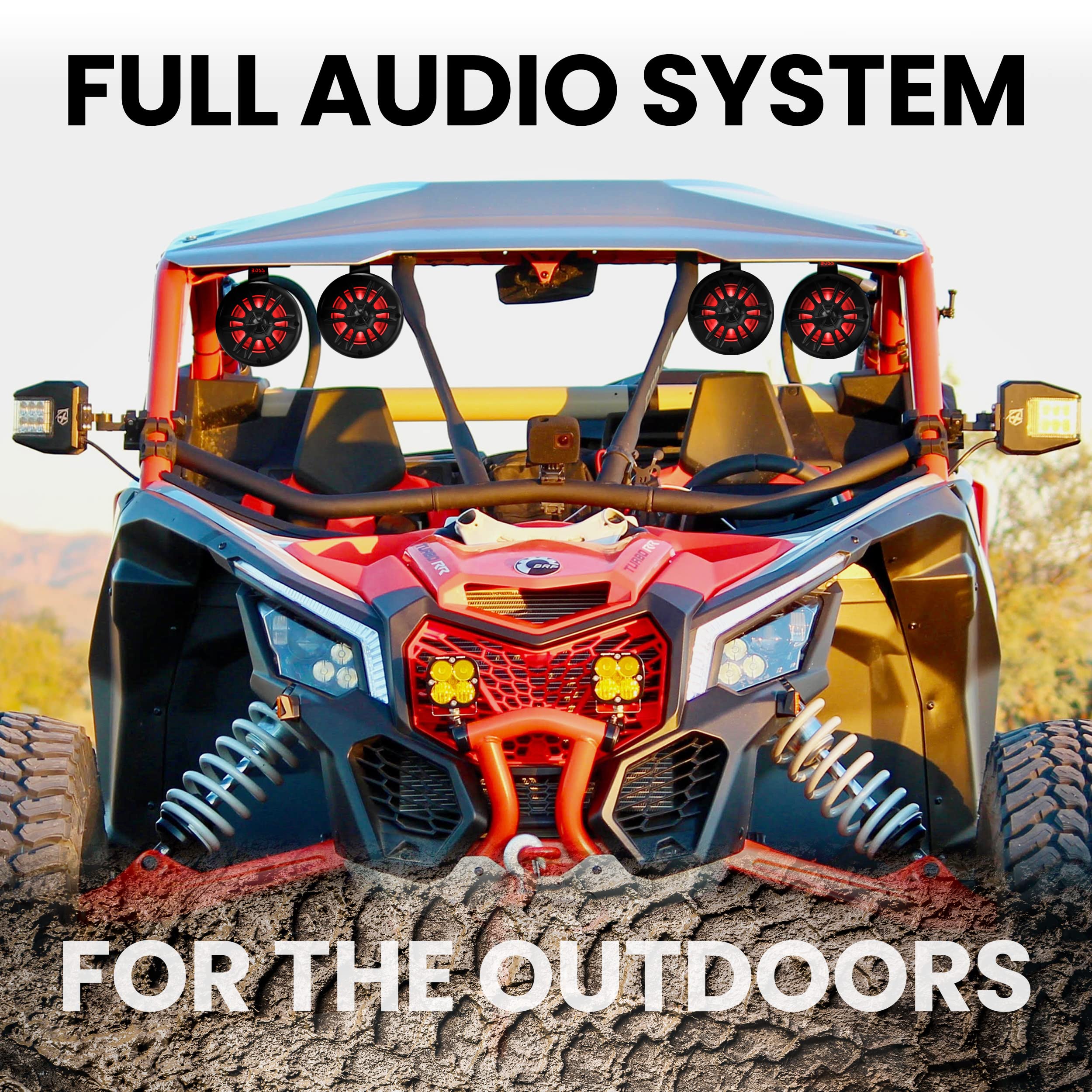 Foto 2 | Altavoces Wake Tower Boss Audio Systems Uni4rgb De 4 Pulgadas (x4) - Venta Internacional.