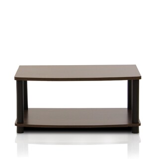 Foto 1 | Soporte Para Tv Furinno Turn-tube, Sin Herramientas, Elevado, 2 Niveles, Marrón/negro - Venta Internacional.