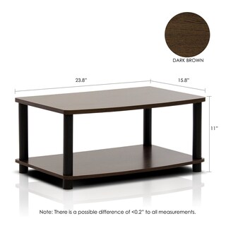 Foto 2 | Soporte Para Tv Furinno Turn-tube, Sin Herramientas, Elevado, 2 Niveles, Marrón/negro - Venta Internacional.