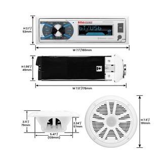 Foto 5 | Altavoces Y Estéreo Para Barcos Marinos Boss Audio Mck632wb.64 De 6.5 Pulgadas - Venta Internacional.