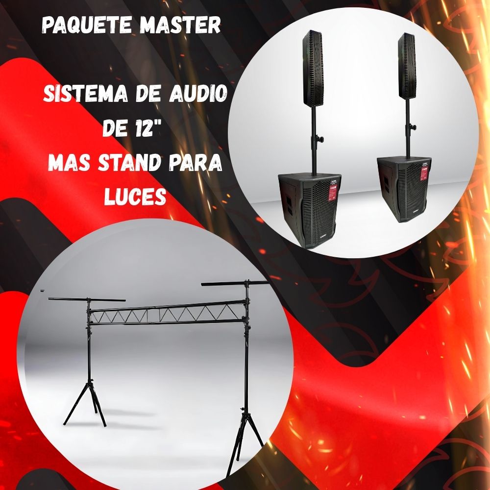 Foto 3 pulgar | Stand Para Luces Mas Sistema Lineal De Audio Profesional 12'' Ma-stand+pro12
