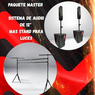 Foto 2 | Stand Para Luces Mas Sistema Lineal De Audio Profesional 12'' Ma-stand+pro12