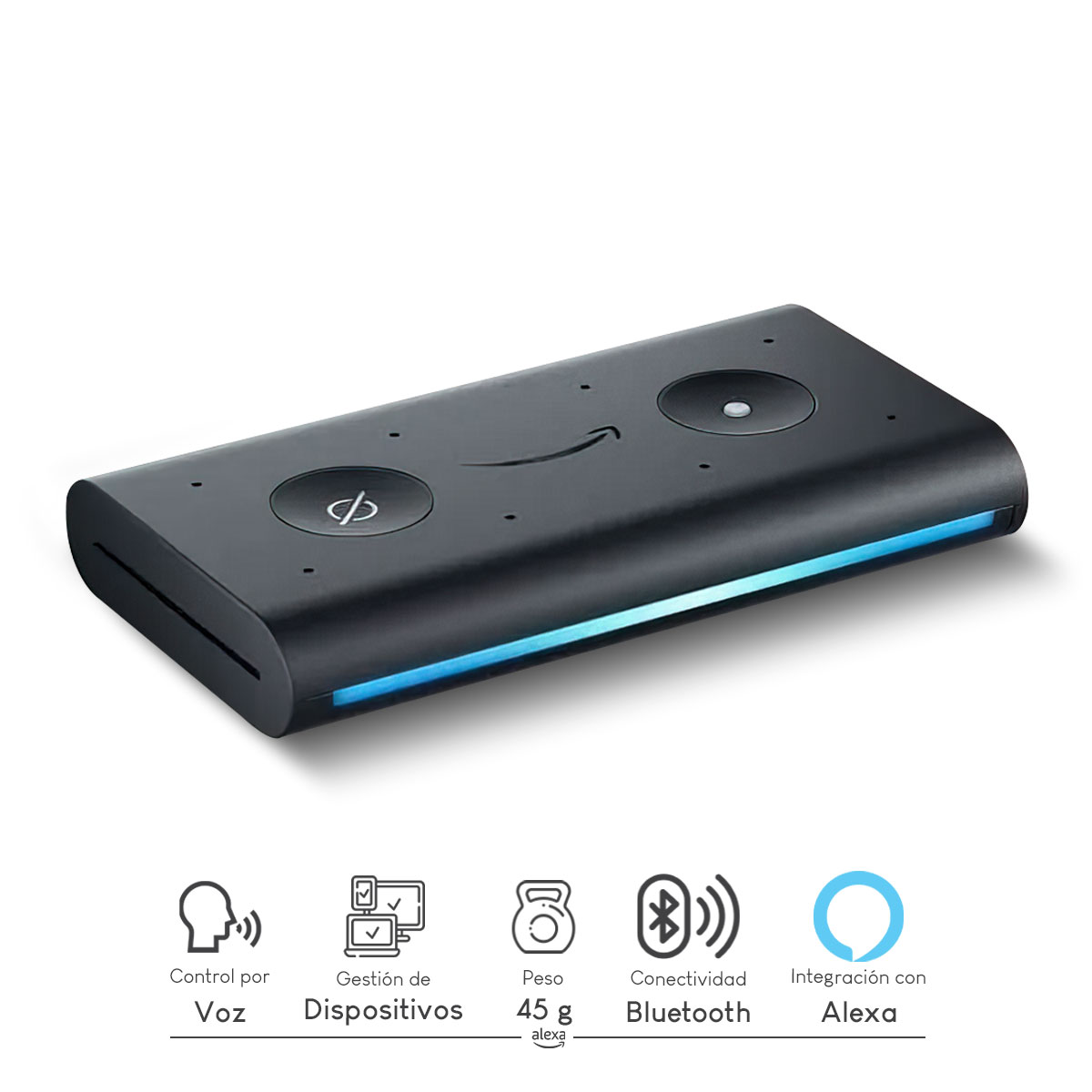 Foto 2 | Bocina Inteligente Amazon Alexa Smart Negro y Enchufe Inteligente