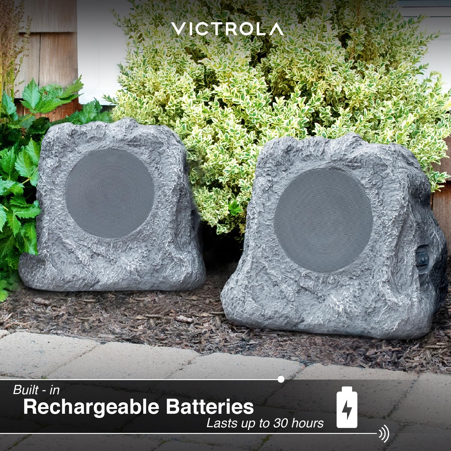 Foto 5 | Par De Altavoces Outdoor Rock Wireless Bluetooth Victrola - Venta Internacional.