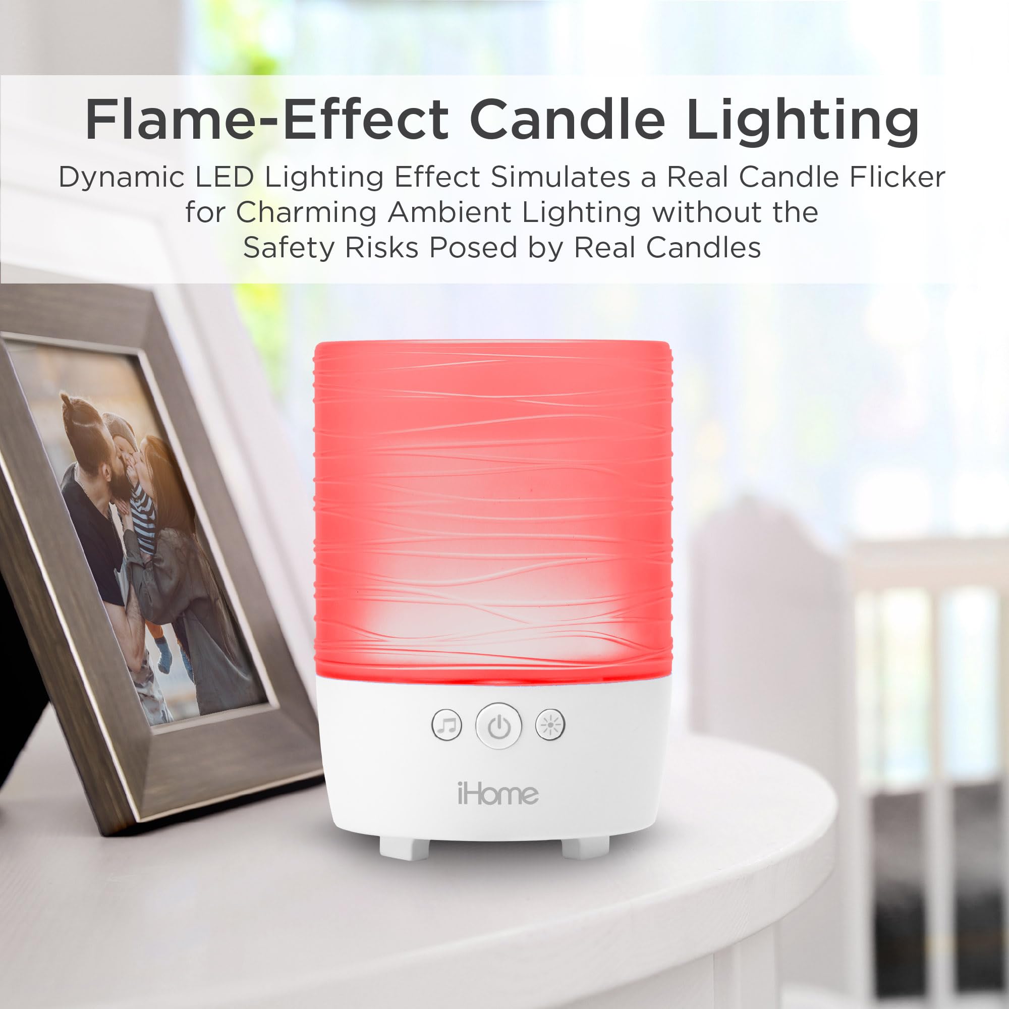 Foto 5 | Máquina De Sonido Ihome Zenergy Candle Con Altavoz Bluetooth - Venta Internacional.
