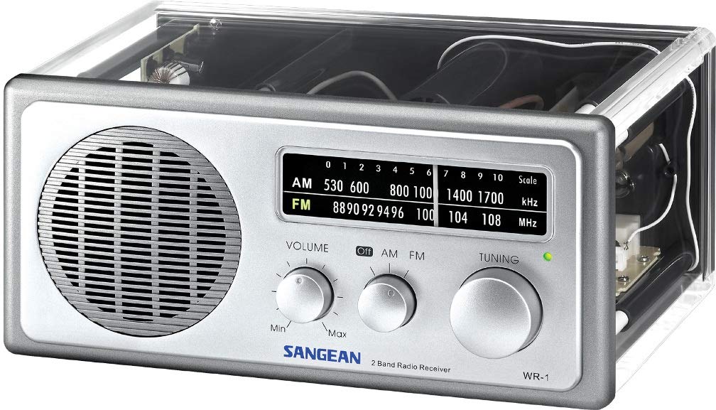 Foto 2 | Mesa De Mesa Transparente Analógica Am/fm Radio Sangean Wr-1cl - Venta Internacional.