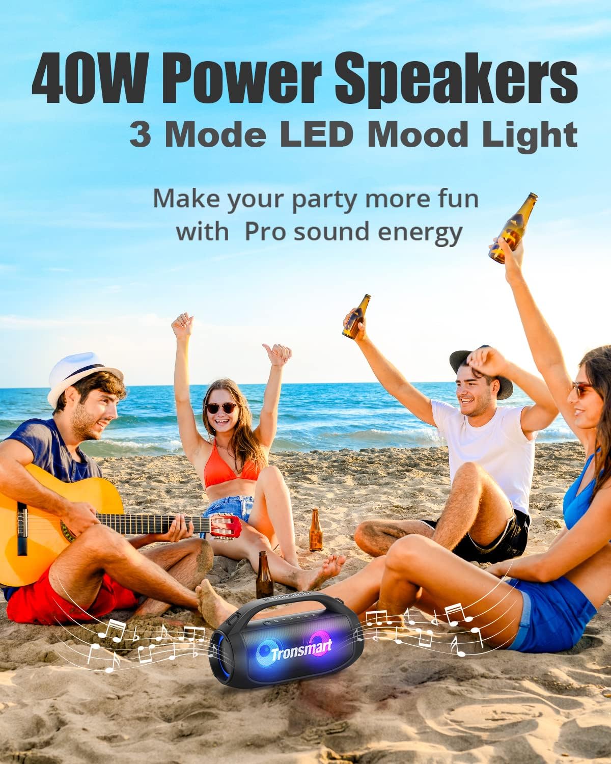 Foto 8 pulgar | Altavoz Bluetooth Portátil Tronsmart Bang Se 40w Ipx6 - Venta Internacional.