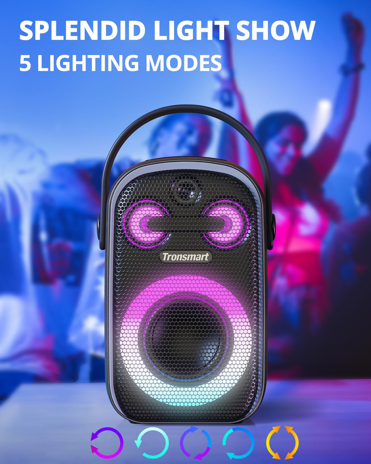Foto 7 pulgar | Altavoz Bluetooth Portátil Para Fiestas Tronsmart Halo 100 - Venta Internacional.