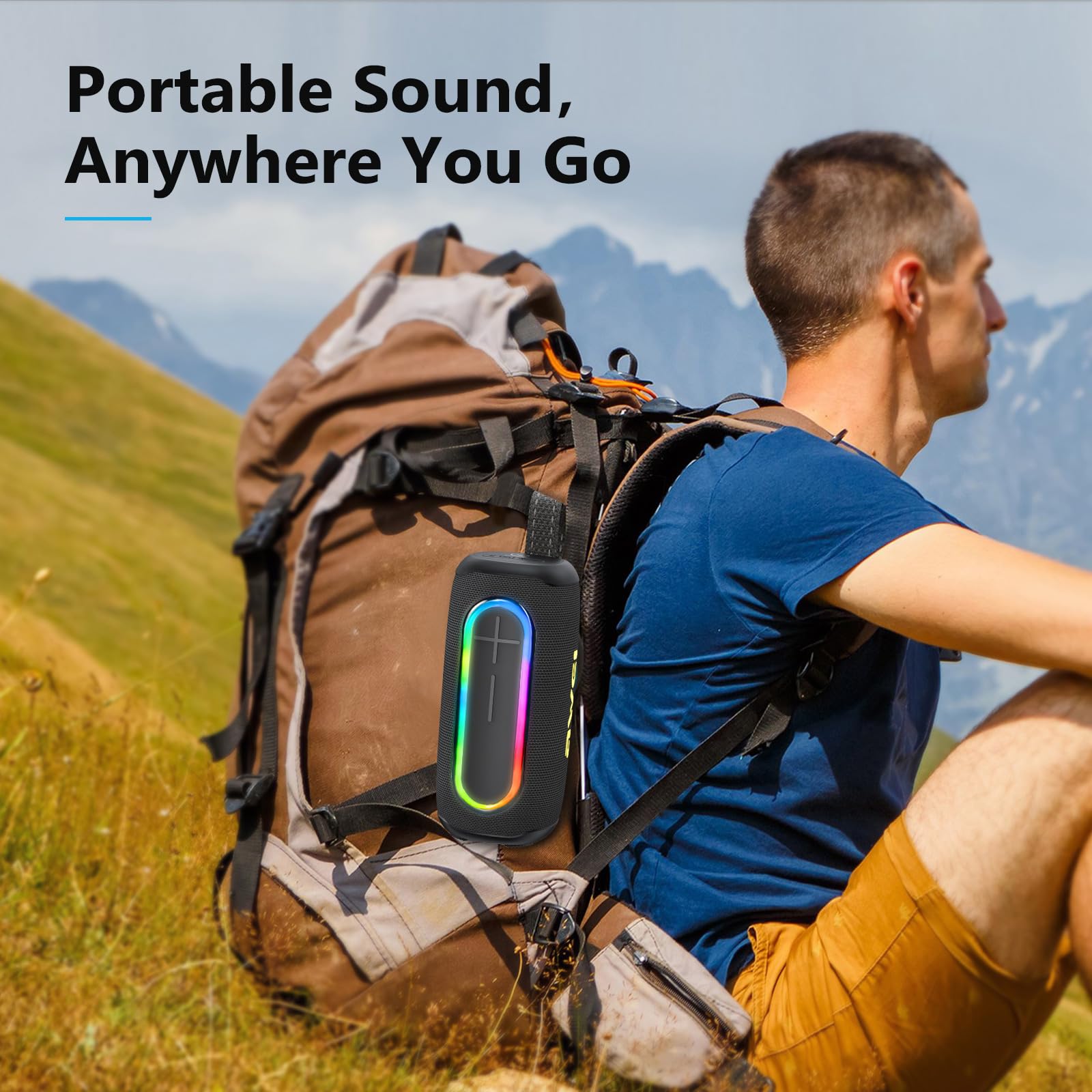 Foto 7 | Altavoz Bluetooth Awei Loud De 40 W Con Micrófono Ipx7, Luz Rgb Impermeable - Venta Internacional.