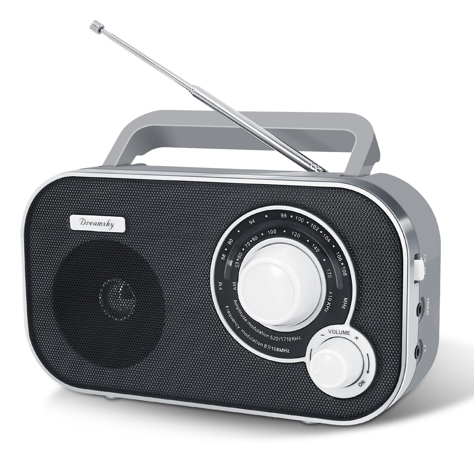 Foto 1 | Radio Portátil Dreamsky Am Fm Con Enchufe De Pared O Batería - Venta Internacional.