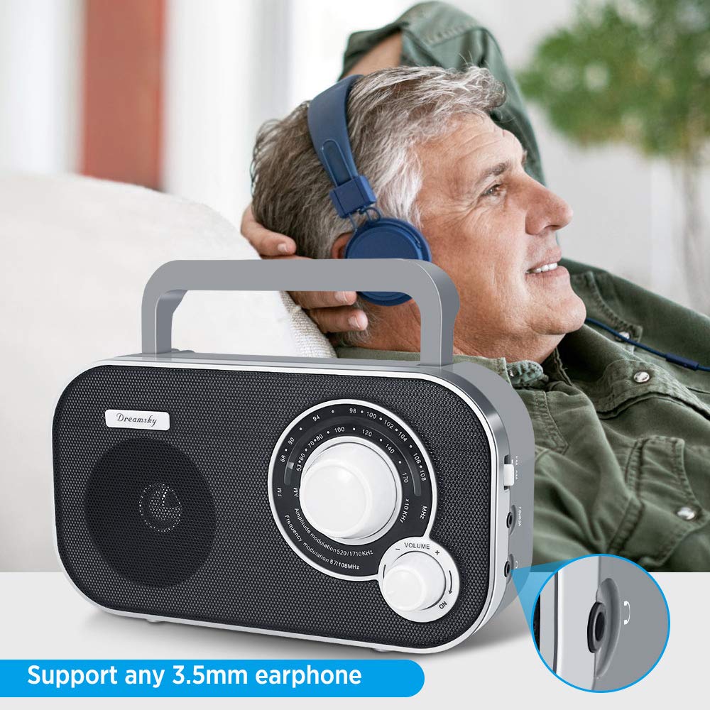 Foto 7 pulgar | Radio Portátil Dreamsky Am Fm Con Enchufe De Pared O Batería - Venta Internacional.