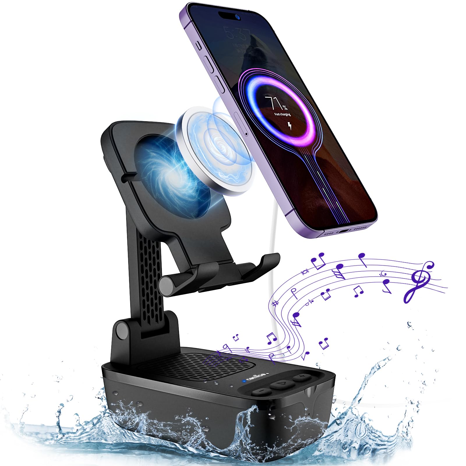 Soporte Para Teléfono Celular Con Altavoz Bluetooth Impermeable Comiso - Venta Internacional.