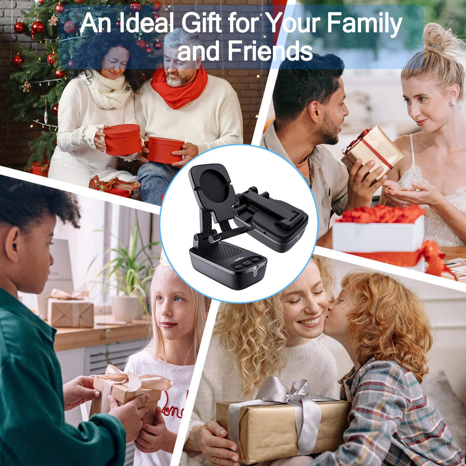 Foto 3 pulgar | Soporte Para Teléfono Celular Con Altavoz Bluetooth Impermeable Comiso - Venta Internacional.