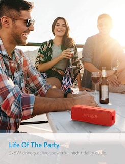 Foto 2 | Bocina Bluetooth Anker Soundcore 2 Portable Rojo - Venta Internacional