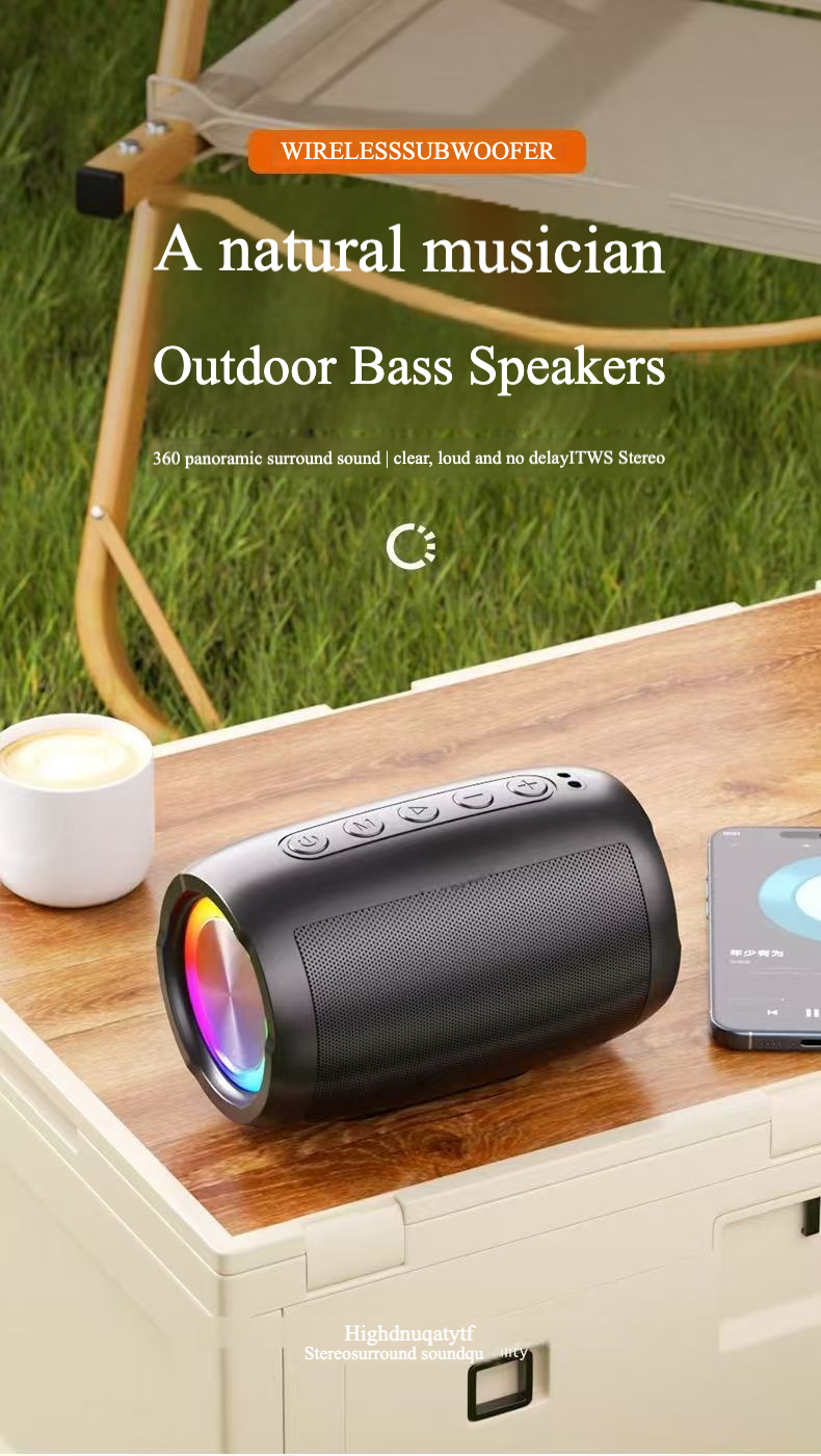 Altavoz Bluetooth Ai Voice Multicolor Con Tarjeta/disco U - Venta Internacional.