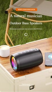 Foto 1 | Altavoz Bluetooth Ai Voice Multicolor Con Tarjeta/disco U - Venta Internacional.