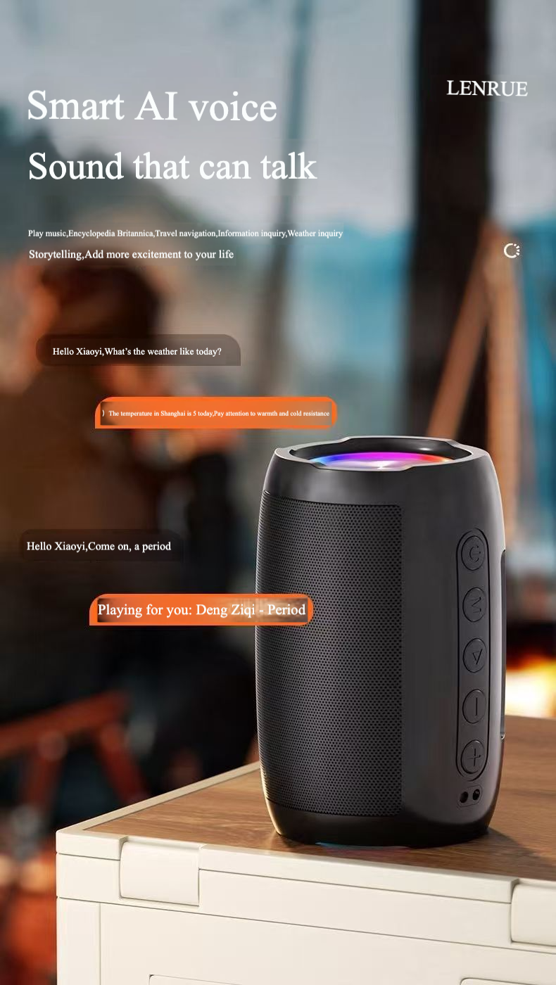 Foto 4 pulgar | Altavoz Bluetooth Ai Voice Multicolor Con Tarjeta/disco U - Venta Internacional.