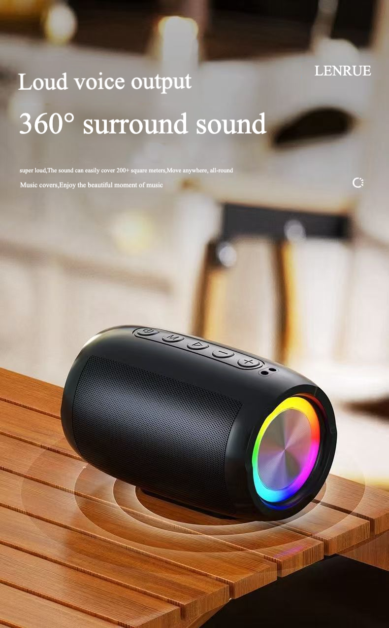Foto 5 pulgar | Altavoz Bluetooth Ai Voice Multicolor Con Tarjeta/disco U - Venta Internacional.
