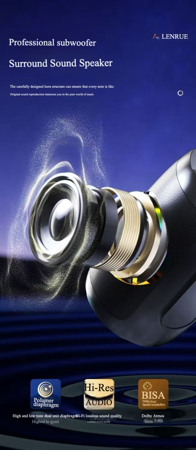 Foto 6 pulgar | Altavoz Bluetooth Ai Voice Multicolor Con Tarjeta/disco U - Venta Internacional.