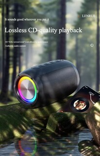 Foto 7 | Altavoz Bluetooth Ai Voice Multicolor Con Tarjeta/disco U - Venta Internacional.