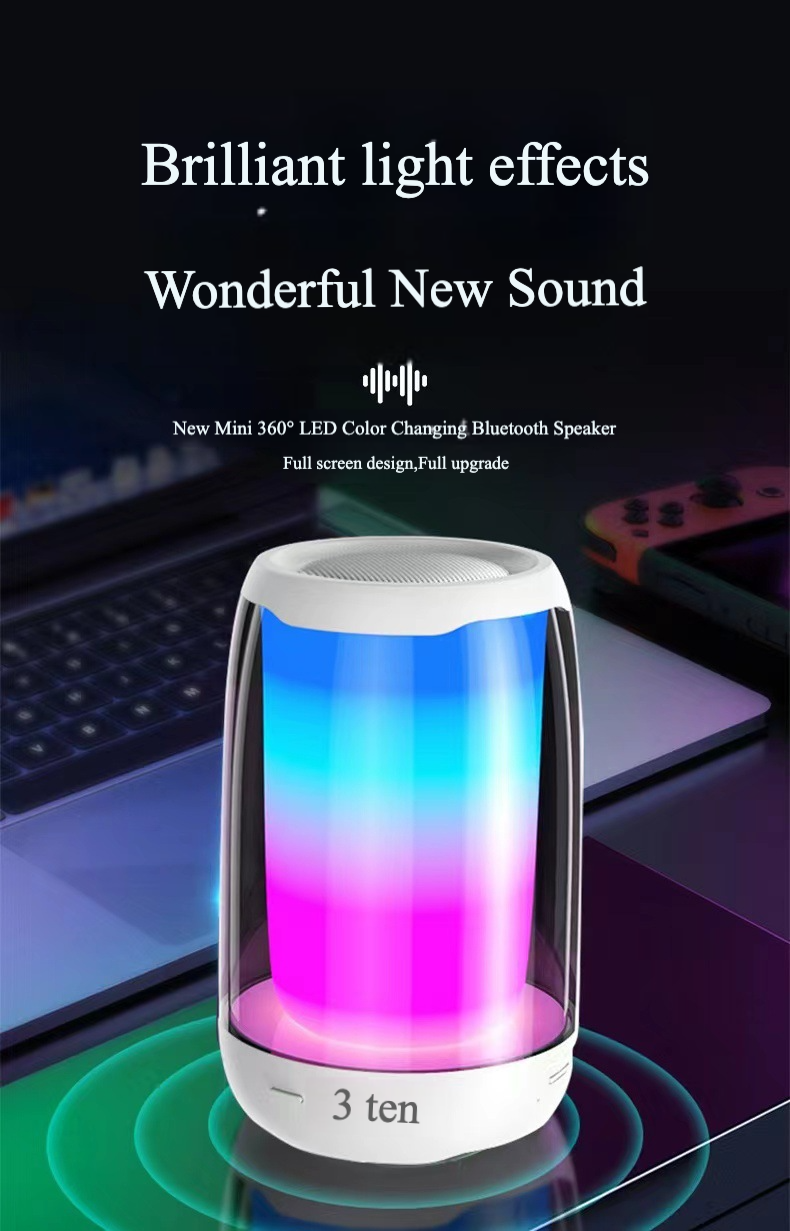 Altavoz Bluetooth Pulse4 Mini, Dos Colores, Degradado Colorido - Venta Internacional.