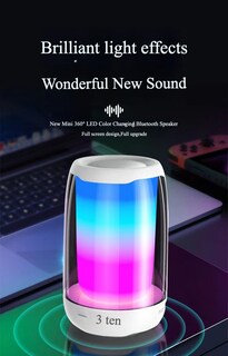 Foto 1 | Altavoz Bluetooth Pulse4 Mini, Dos Colores, Degradado Colorido - Venta Internacional.