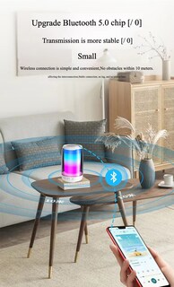 Foto 2 | Altavoz Bluetooth Pulse4 Mini, Dos Colores, Degradado Colorido - Venta Internacional.