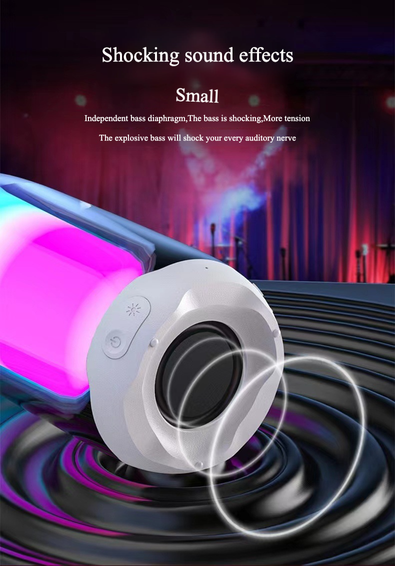 Foto 6 | Altavoz Bluetooth Pulse4 Mini, Dos Colores, Degradado Colorido - Venta Internacional.