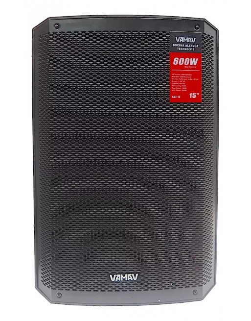 Bocina Bafle Vamav Techno 315 600w 15 Pulgadas 300w Rms