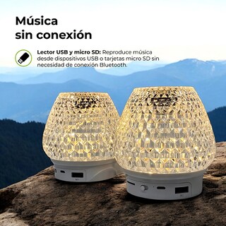 Foto 3 | Bocinas Inalámbricas Highlink Blancas 2 piezas