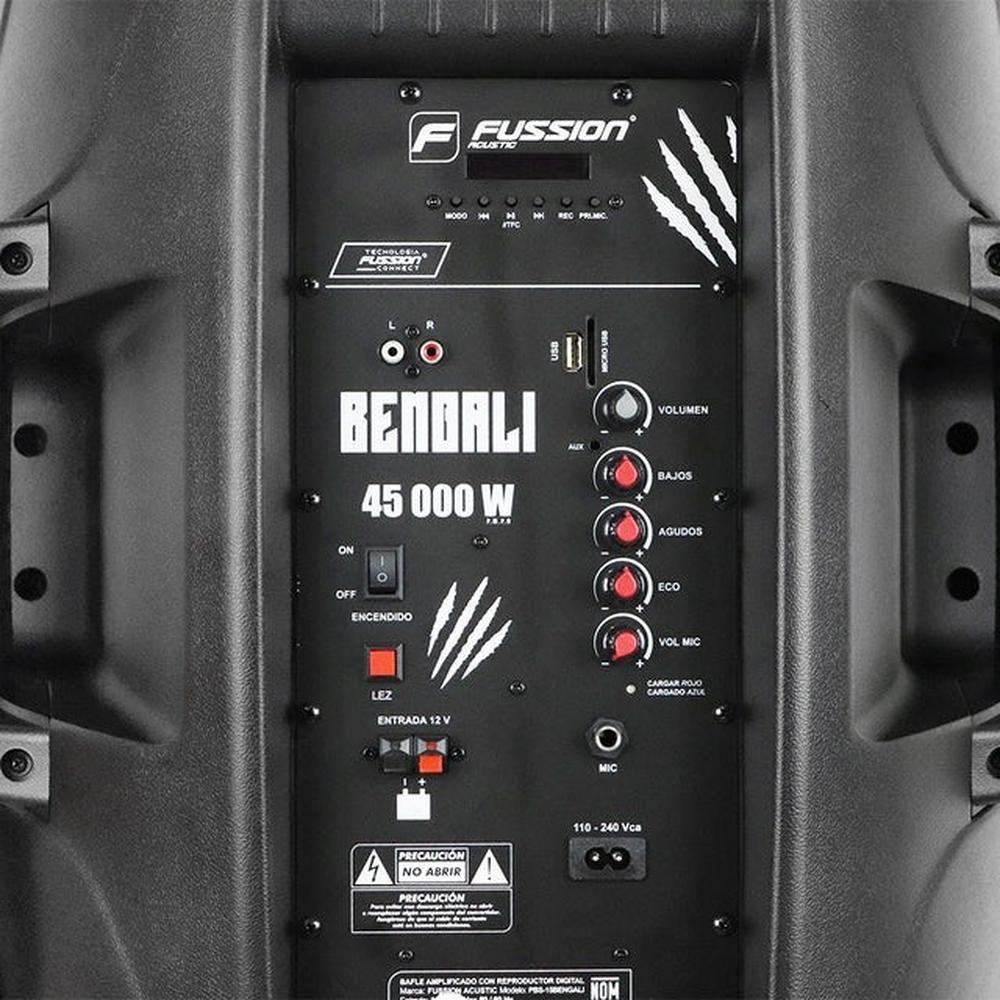 Foto 5 | Bafle Amplificado 15 Recargable Usb Sd Bluetooth Bengali