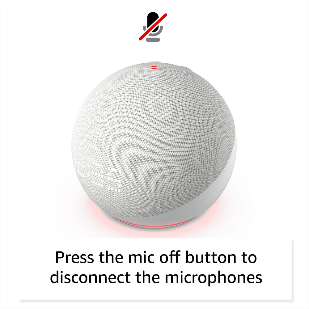 Foto 6 pulgar | Altavoz Inteligente Amazon Echo Dot con Reloj Azul Nube - Venta Internacional