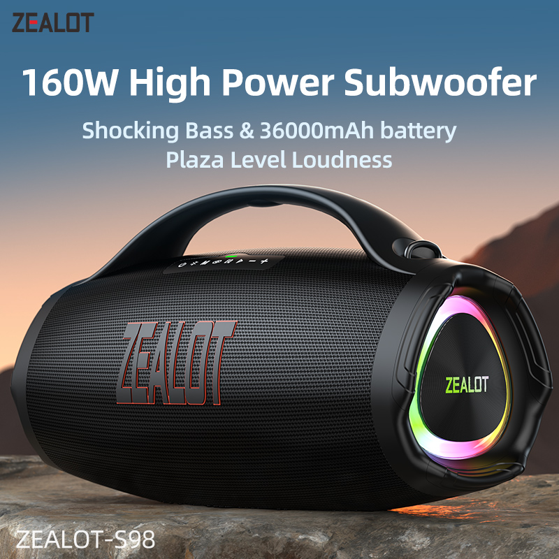 Foto 2 pulgar | Altavoz Bluetooth Zealot Boom Box 3 S98 De 160 W Con Ipx6 - Venta Internacional.