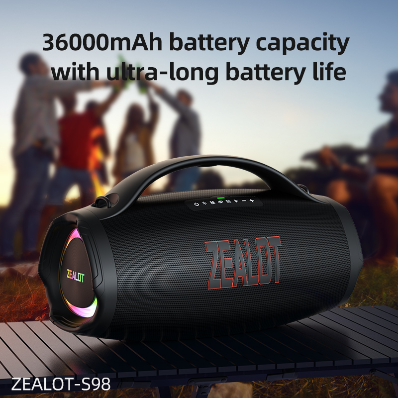 Foto 7 pulgar | Altavoz Bluetooth Zealot Boom Box 3 S98 De 160 W Con Ipx6 - Venta Internacional.