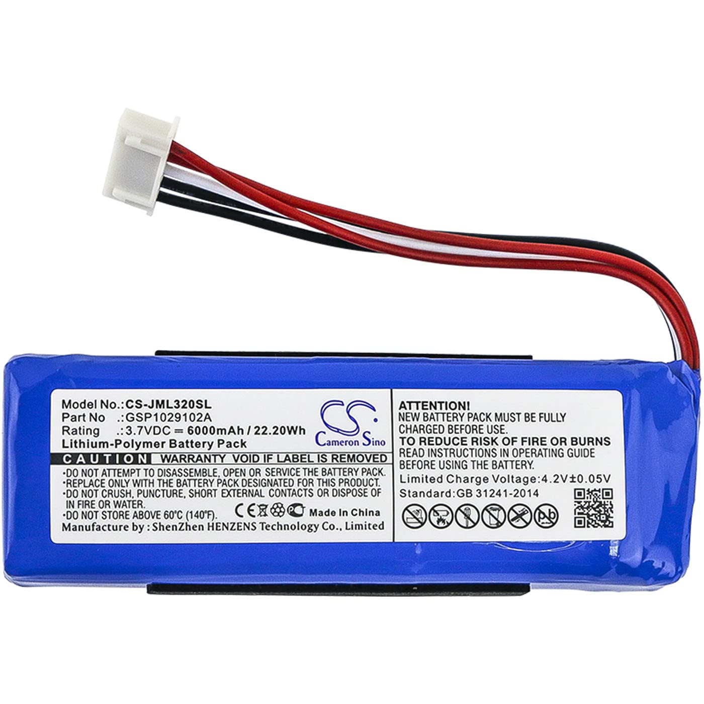 Foto 2 pulgar | Batería Cameron Sino Para Jbl Charge 3 2016, 6000 Mah/22,20 Wh - Venta Internacional.