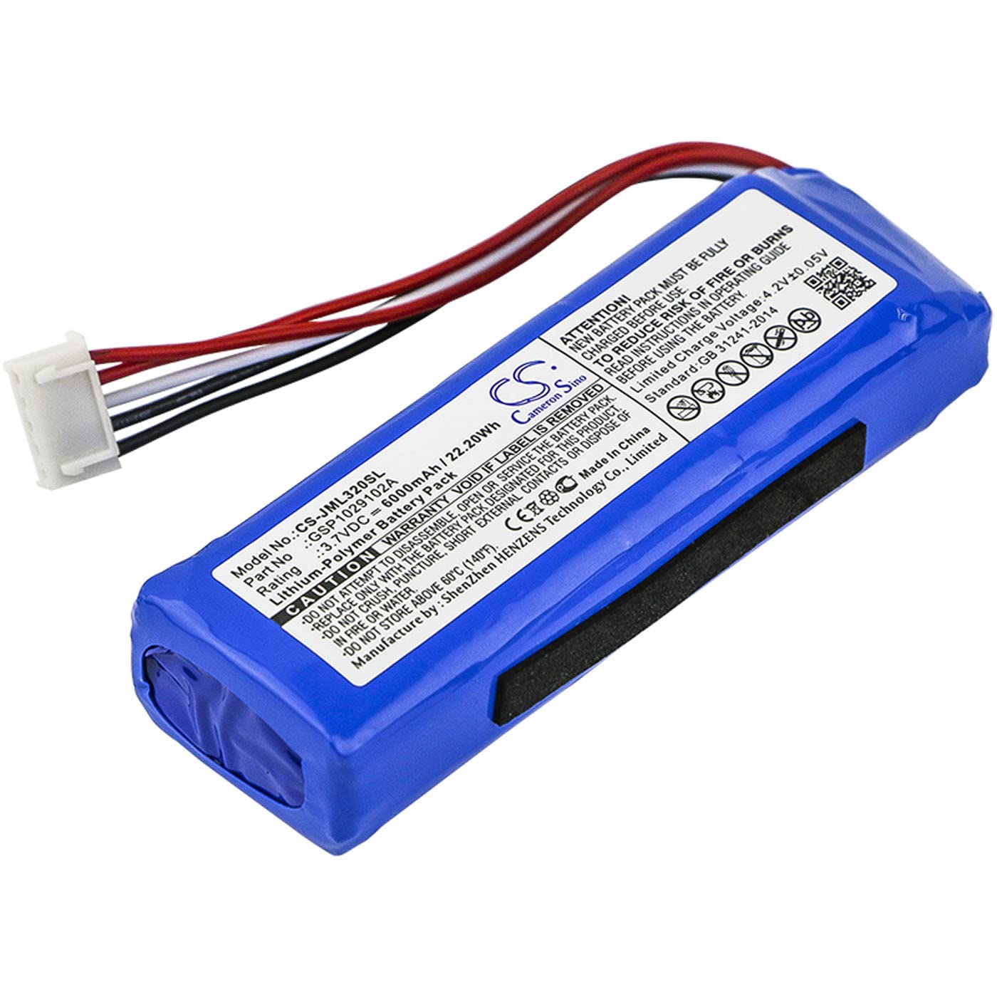 Foto 3 | Batería Cameron Sino Para Jbl Charge 3 2016, 6000 Mah/22,20 Wh - Venta Internacional.