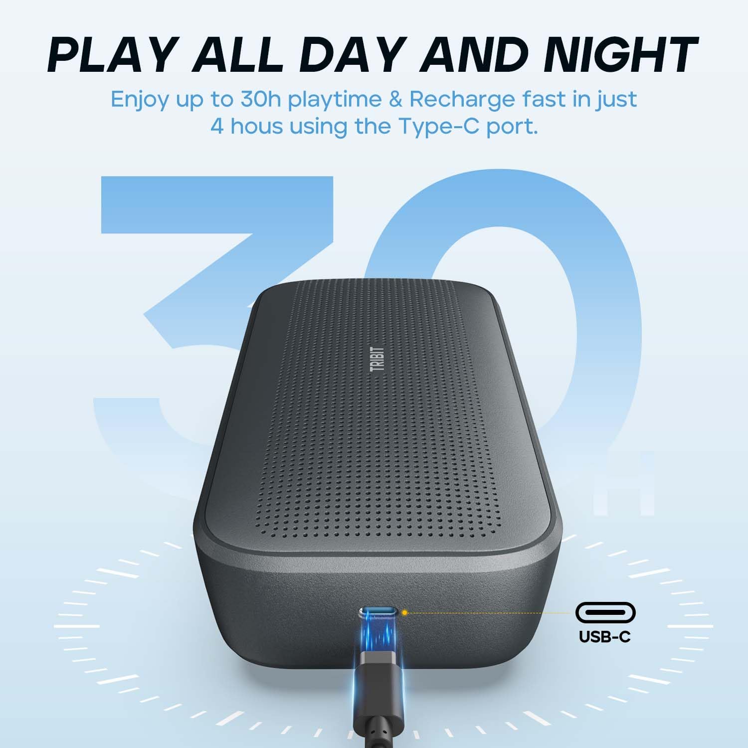 Foto 4 pulgar | Altavoz Bluetooth Tribit Stormbox Flow 25 W 30 H Playtime Ip67 - Venta Internacional.