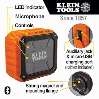 Foto 2 | Altavoz Bluetooth Klein Tools Aepjs1 Inalámbrico Ipx5 - Venta Internacional.