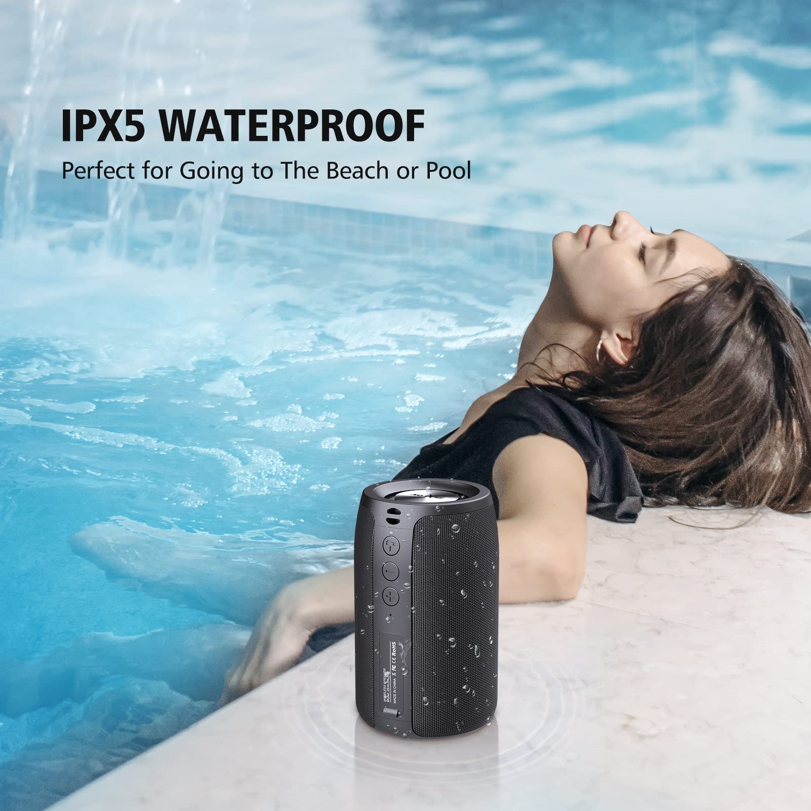 Foto 3 pulgar | Altavoz Bluetooth Zealot S32 Portátil Impermeable Ipx5 Negro - Venta Internacional.